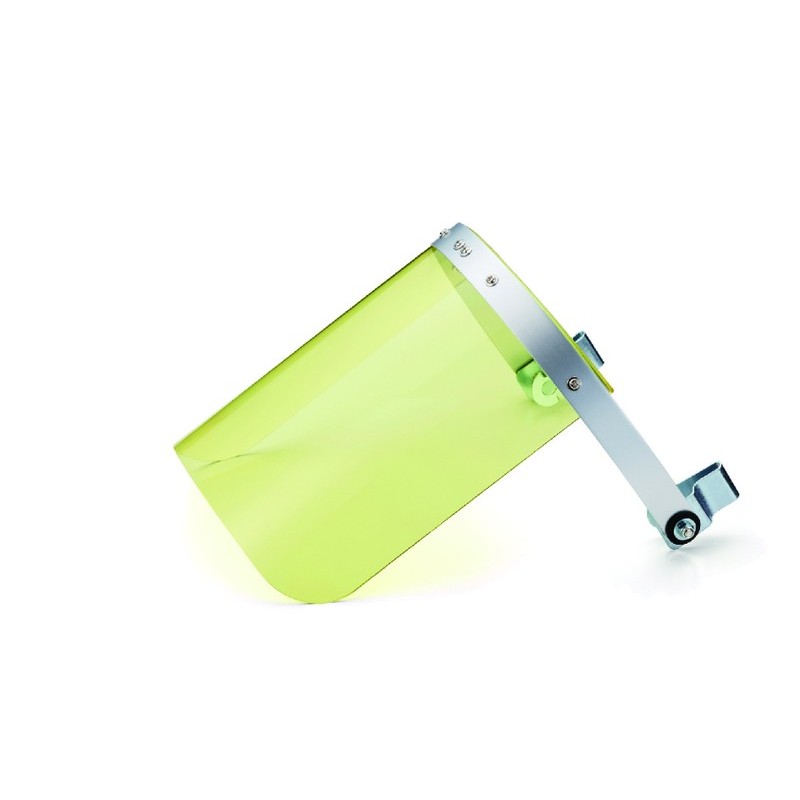 三共コーポレーション 4353436 フェイスシールド ヘルメット型 イエロー DT-HFS-Y#805409 1個（ご注文単位1個）【直送品】