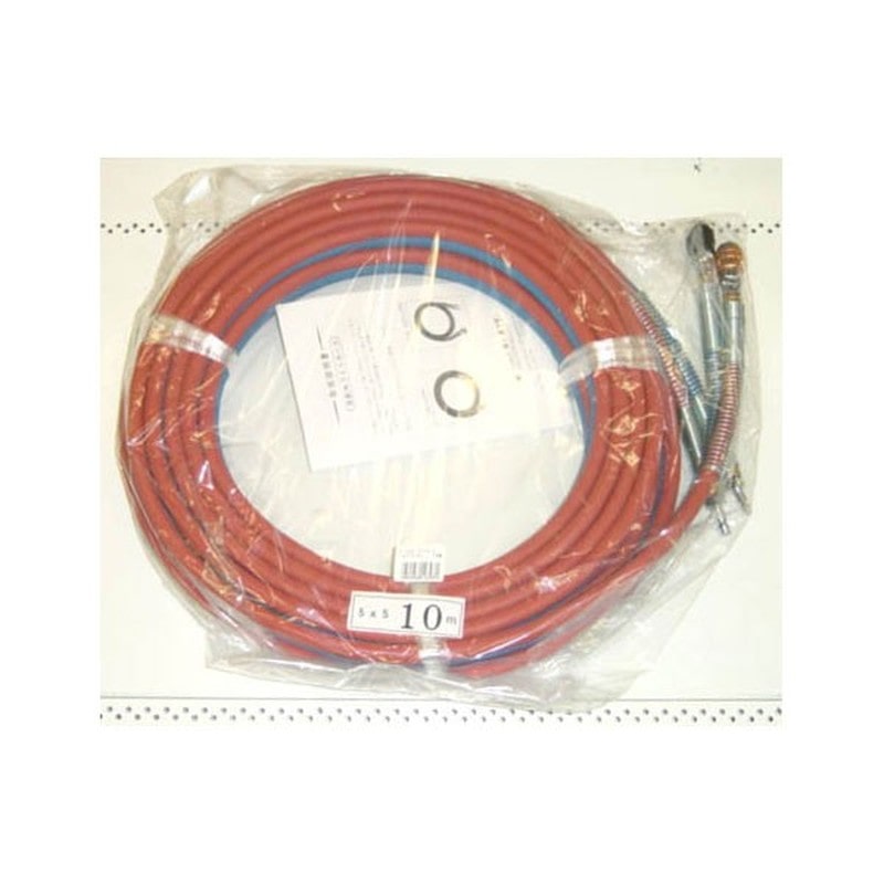 三共コーポレーション 4344036 ガス用ライトホースカプラー付 10m #548890 1個（ご注文単位1個）【直送品】