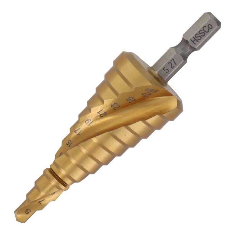 三共コーポレーション 434235 ステップドリル コバルトハイス鋼9段 5-27mm #315341 1個（ご注文単位1個）【直送品】