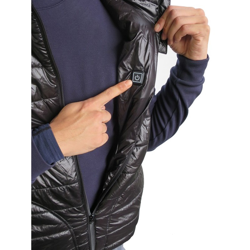 三共コーポレーション 4352095 WV-L20 防寒あったかベスト ブラック L 1個(ご注文単位1個)【直送品】