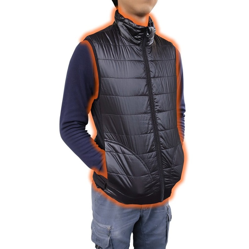 三共コーポレーション 4352096 WV-XL20 防寒あったかベスト ブラック XL 1個(ご注文単位1個)【直送品】