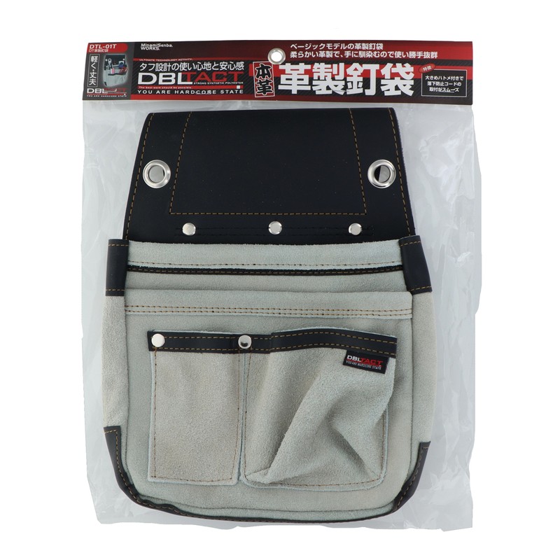 三共コーポレーション 4353404 革製釘袋 #582511 1個(ご注文単位1個)【直送品】