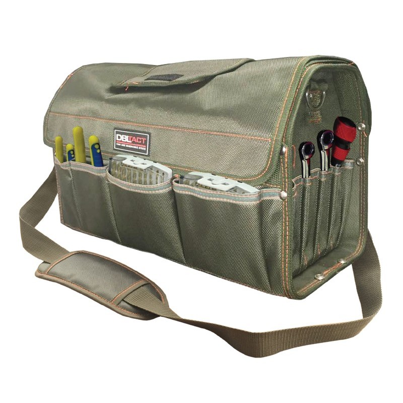 三共コーポレーション 4348269 カバー付オープンキャリーバッグ カーキ #350571 1個（ご注文単位1個）【直送品】