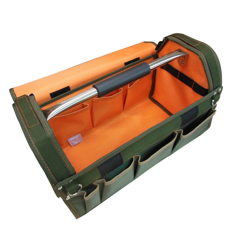 三共コーポレーション 4348269 カバー付オープンキャリーバッグ カーキ #350571 1個(ご注文単位1個)【直送品】