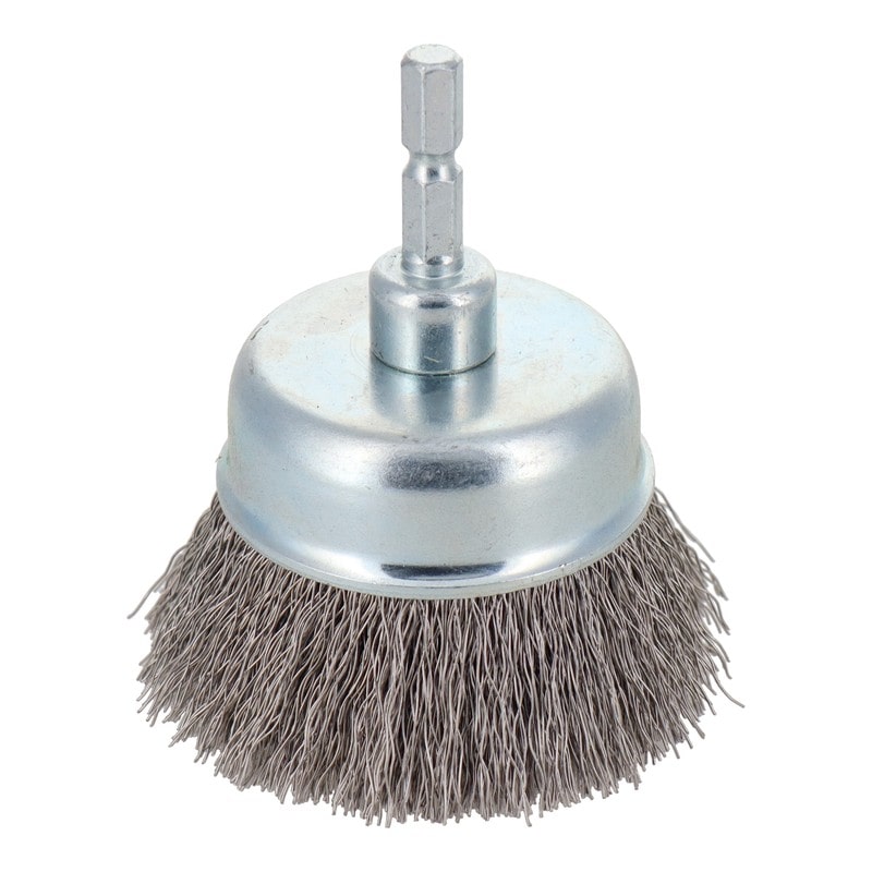 三共コーポレーション 4340474 六角軸カップブラシ ステンレス線 65mm #337057 1個（ご注文単位1個）【直送品】