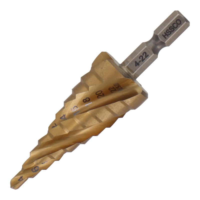 三共コーポレーション 4341714 四刀流コバルトステップドリル10段4-22mm #350278 1個（ご注文単位1個）【直送品】