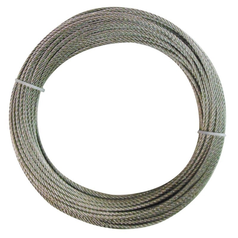 三共コーポレーション 4352723 ステンレスカットワイヤーロープ径2.5mm×20m TSC-2520 1個（ご注文単位1個）【直送品】