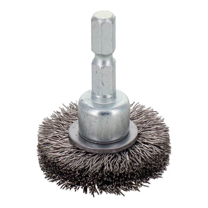 三共コーポレーション 4343053 六角軸ホイールブラシ ステンレス線 38mm #337017 1個（ご注文単位1個）【直送品】