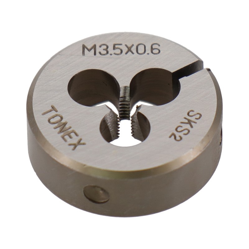 三共コーポレーション 4343874 ねじ切りダイス ねじ径3.5mm×ピッチ0.6mm #110214 1個（ご注文単位1個）【直送品】