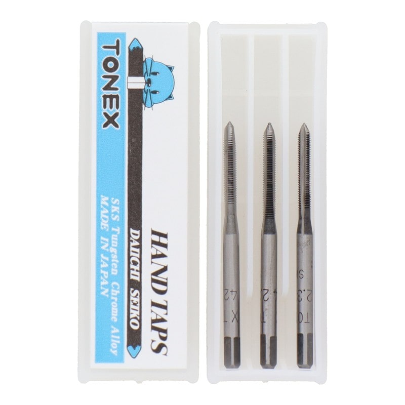 三共コーポレーション 4343830 ハンドタップセット 径2.3mm×ピッチ0.4mm #110115 1個(ご注文単位1個)【直送品】