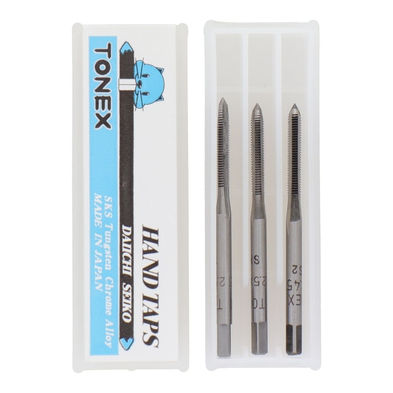 三共コーポレーション 4343831 ハンドタップセット径2.5mm×ピッチ0.45mm #110122 1個（ご注文単位1個）【直送品】