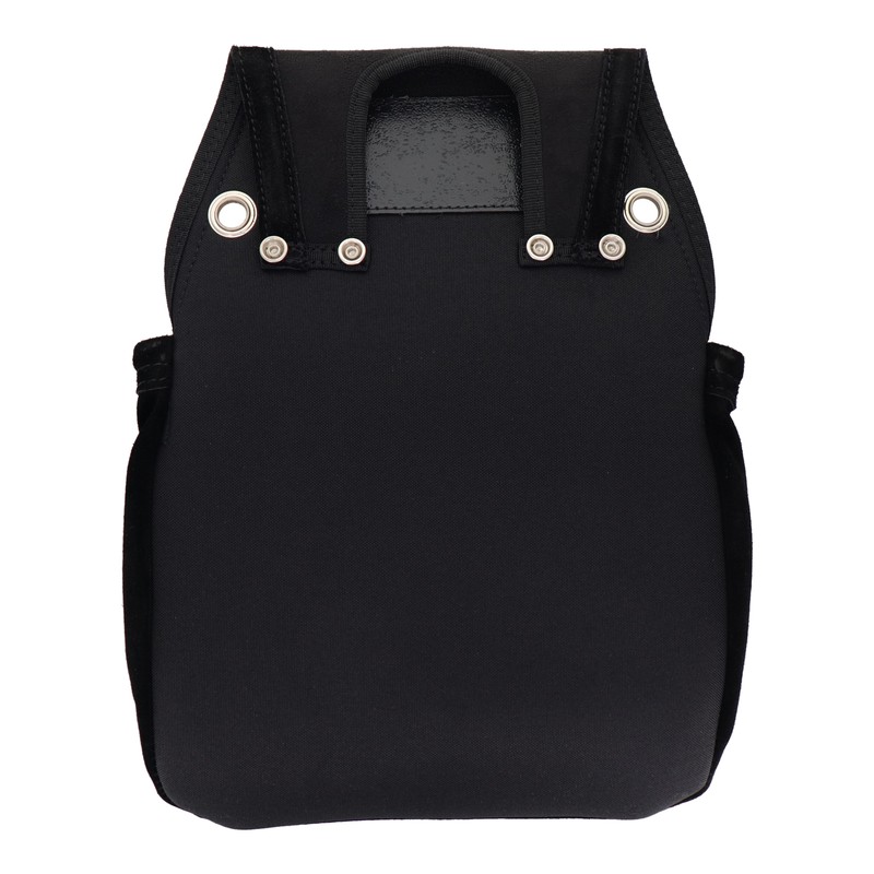 三共コーポレーション 4353076 スエード本革釘袋 1段 ブラック DSL-01BK 1個(ご注文単位1個)【直送品】