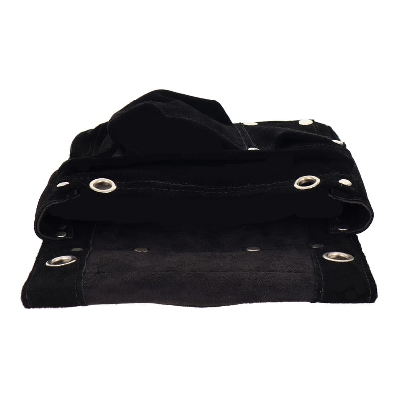 三共コーポレーション 4353079 スエード本革釘袋 2段 ブラック DSL-07BK 1個（ご注文単位1個）【直送品】