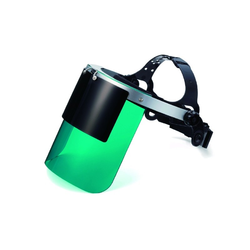 三共コーポレーション 4353446 フェイスシールド かぶり型 グリーン DT-KFSW-G#805419 1個（ご注文単位1個）【直送品】