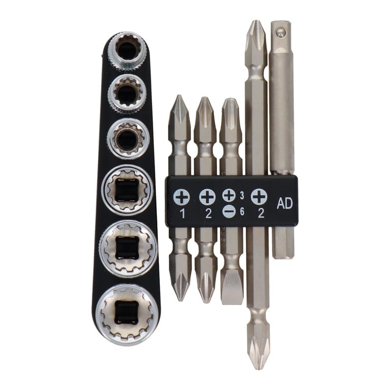 三共コーポレーション 434499 11pcs.ソケット&ビットセット #820232 1個（ご注文単位1個）【直送品】