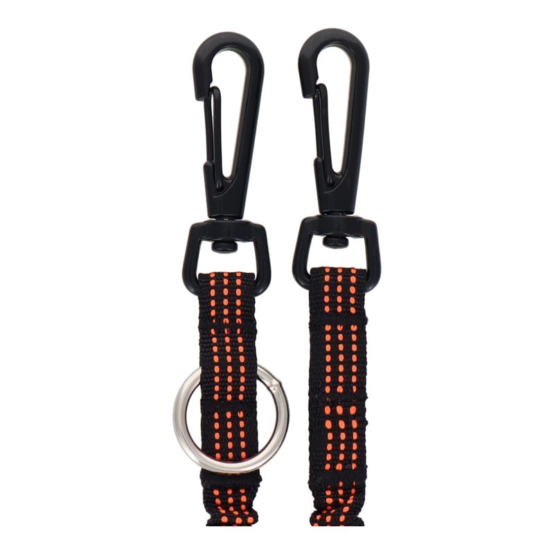 三共コーポレーション 4353385 布製安全コードBKフック使用荷重1kgオレンジ DT-ST-15BKO 1個（ご注文単位1個）【直送品】