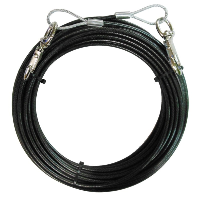 三共コーポレーション 4352221 PVC被覆メッキワイヤーロープ径3.2mm×20m #360639 1個（ご注文単位1個）【直送品】