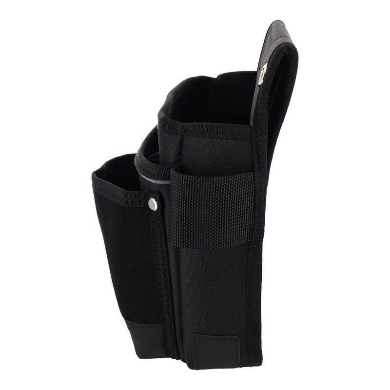 三共コーポレーション 4342210 スエード調 釘袋 2段 ブラック #581782 1個(ご注文単位1個)【直送品】