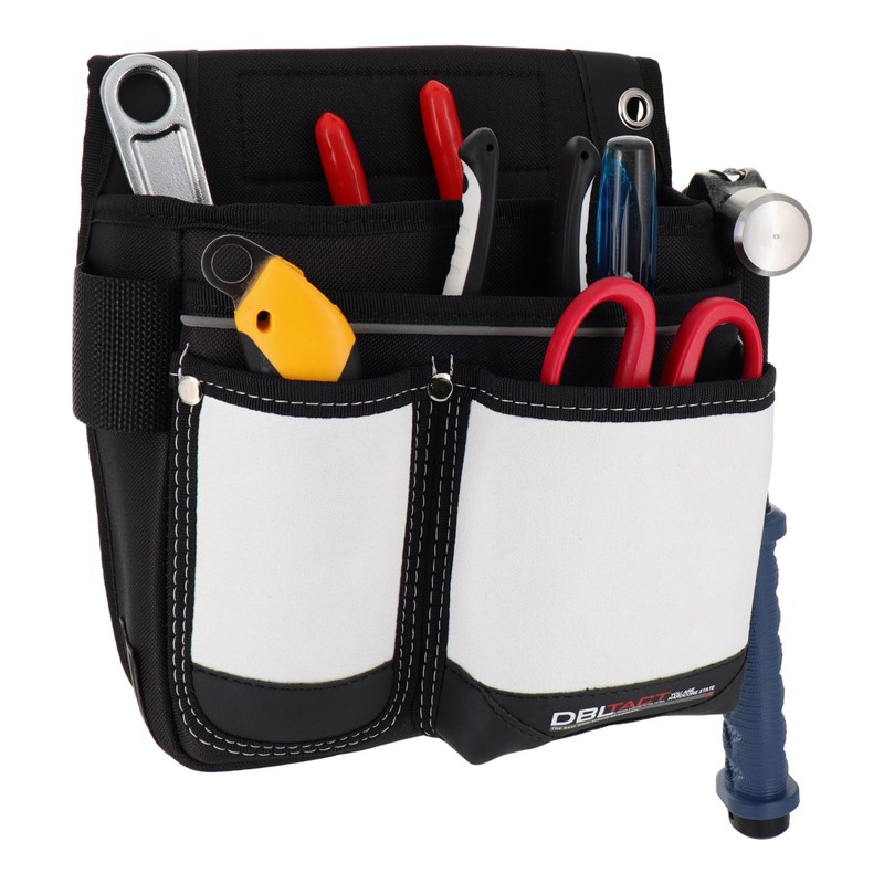 三共コーポレーション 4342214 スエード調 釘袋 2段 ホワイト #581792 1個（ご注文単位1個）【直送品】