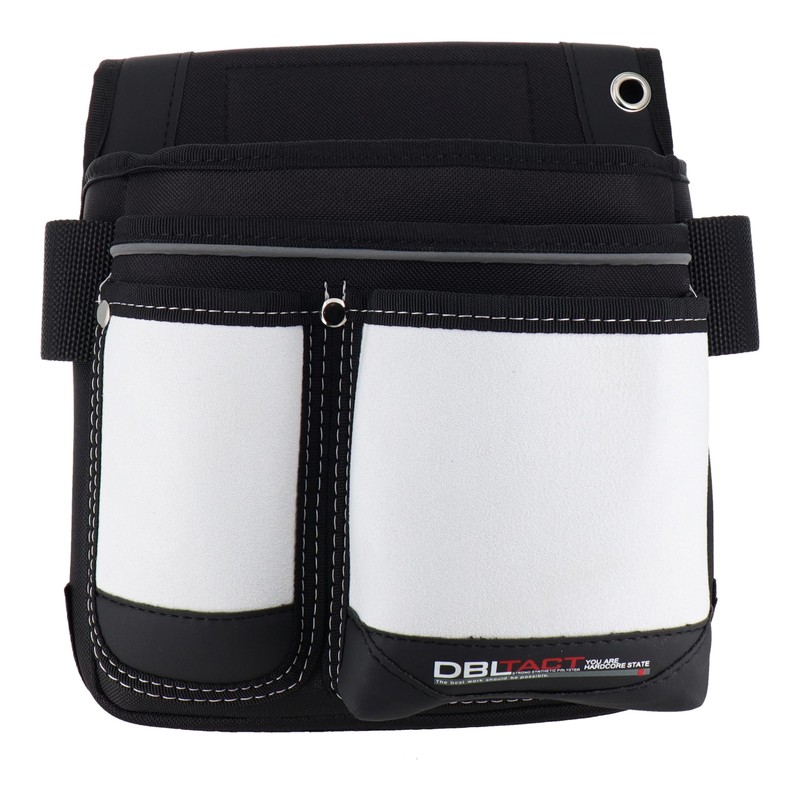 三共コーポレーション 4342214 スエード調 釘袋 2段 ホワイト #581792 1個(ご注文単位1個)【直送品】