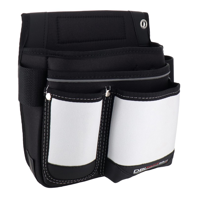 三共コーポレーション 4342214 スエード調 釘袋 2段 ホワイト #581792 1個(ご注文単位1個)【直送品】