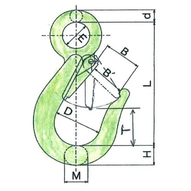 三共コーポレーション 4353140 強力アイフック クロメートメッキ 2.0t #552514 1個（ご注文単位1個）【直送品】