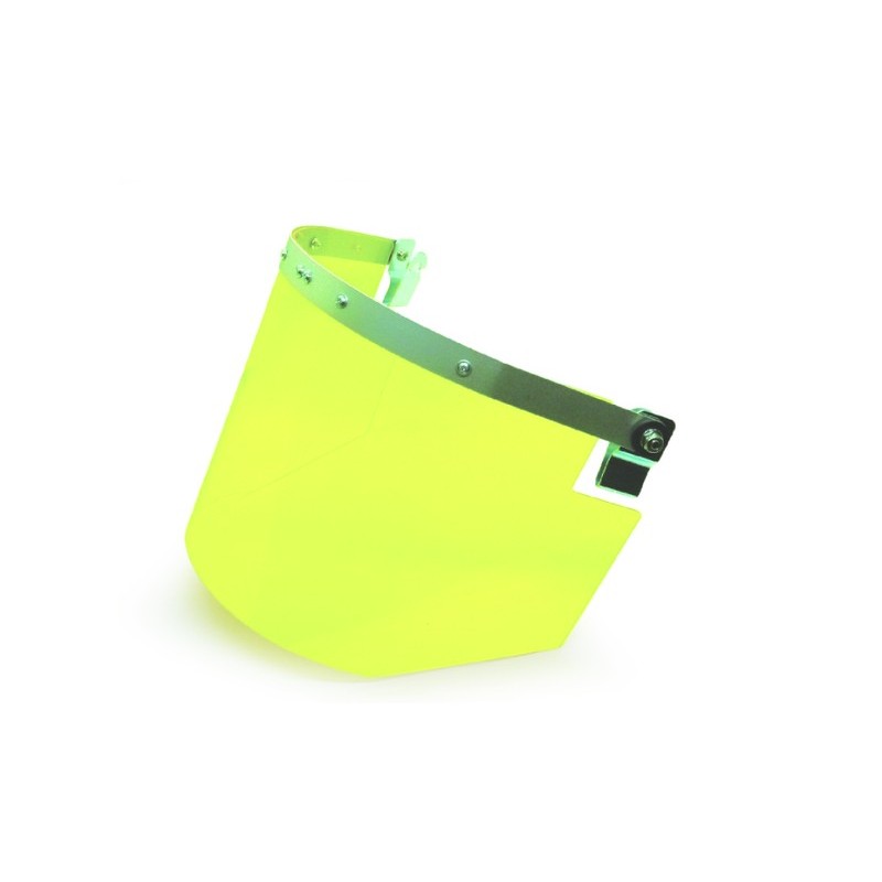 三共コーポレーション 4353437 フェイスシールド ヘルメット型 ワイド イエロー DT-HFS-YW#805410 1個（ご注文単位1個）【直送品】