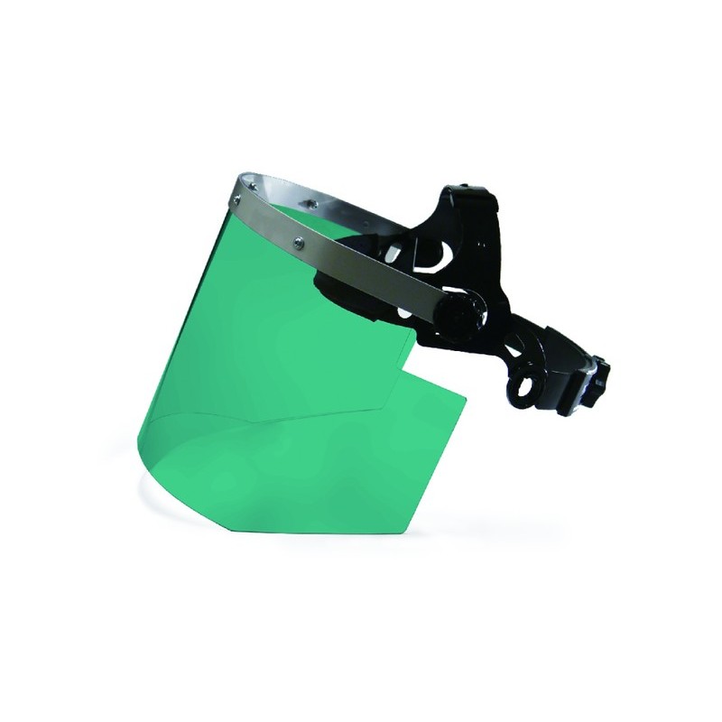 三共コーポレーション 4353445 フェイスシールド かぶり型 ワイド グリーン DT-KFS-GW#805418 1個（ご注文単位1個）【直送品】