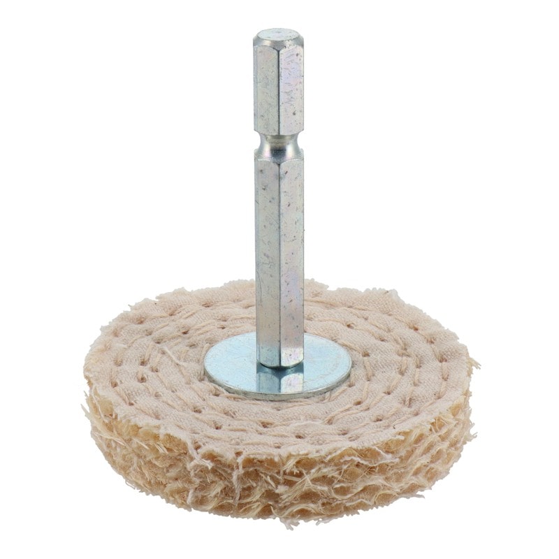 三共コーポレーション 4071339 六角軸軸付ステンレス研磨用布バフ 50mm #332303 1個(ご注文単位1個)【直送品】