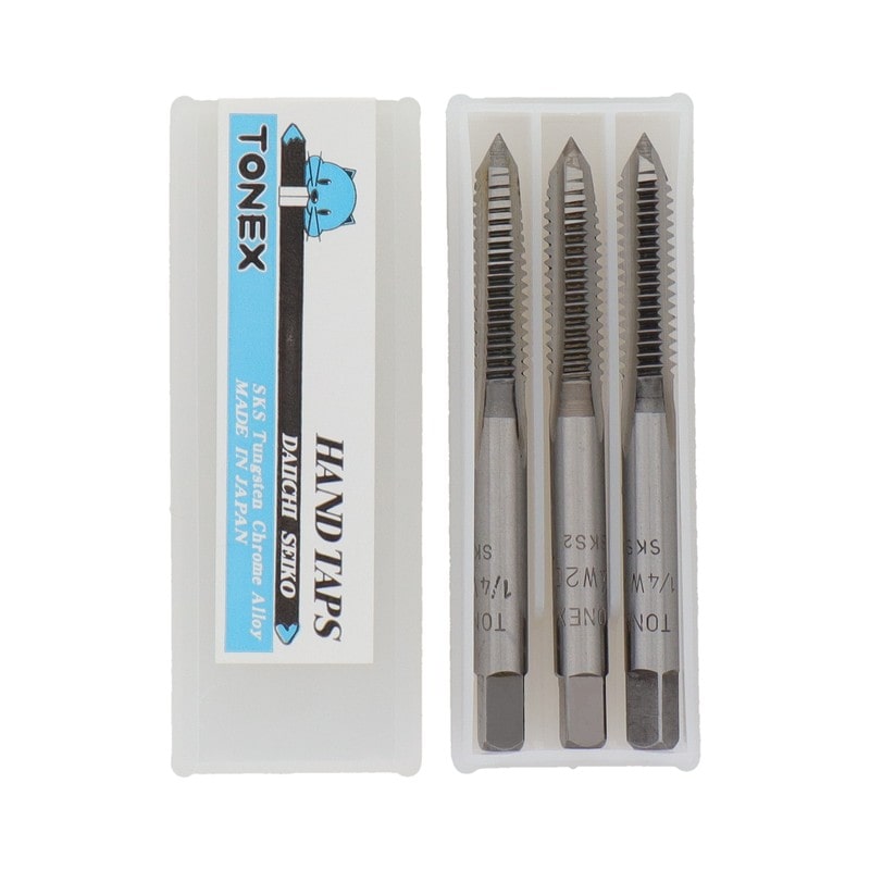 三共コーポレーション 4343841 ハンドタップセット ねじ径 1/4×W20 #110141 1個（ご注文単位1個）【直送品】