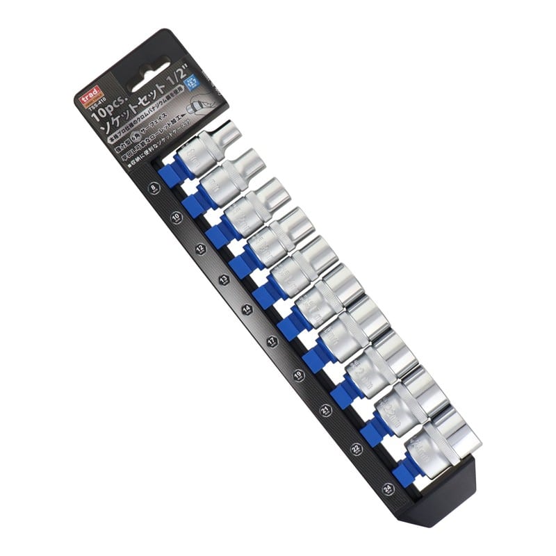 三共コーポレーション 434442 10pcs.ソケットセット 差込角:12.7mm #330059 1個（ご注文単位1個）【直送品】