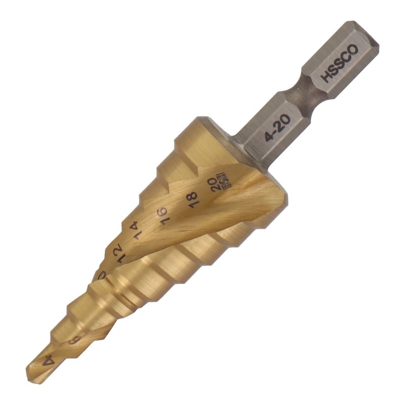 三共コーポレーション 434232 ステップドリル コバルトハイス鋼 9段4-20mm #315338 1個(ご注文単位1個)【直送品】