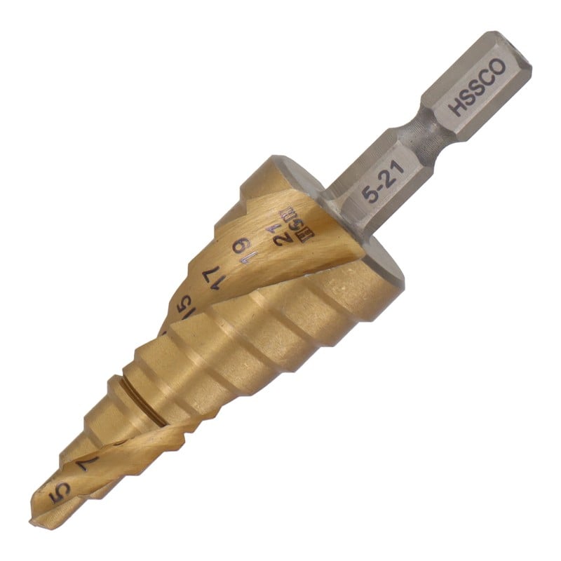 三共コーポレーション 434234 ステップドリル コバルトハイス鋼 9段5-21mm #315340 1個(ご注文単位1個)【直送品】