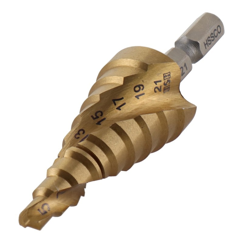 三共コーポレーション 434234 ステップドリル コバルトハイス鋼 9段5-21mm #315340 1個(ご注文単位1個)【直送品】