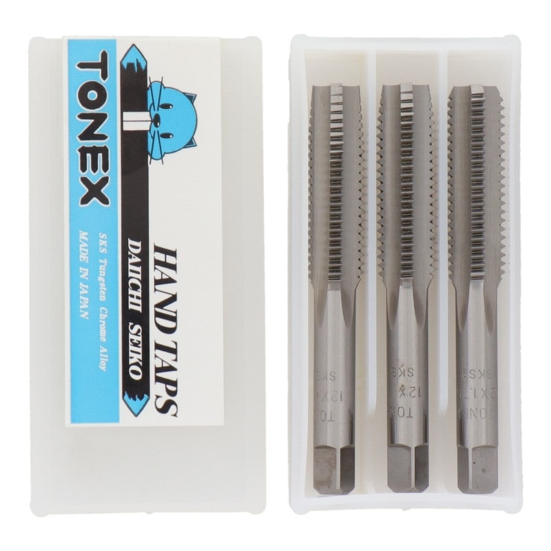 三共コーポレーション 4343837 ハンドタップセット 径12mm×ピッチ1.75mm #110132 1個（ご注文単位1個）【直送品】