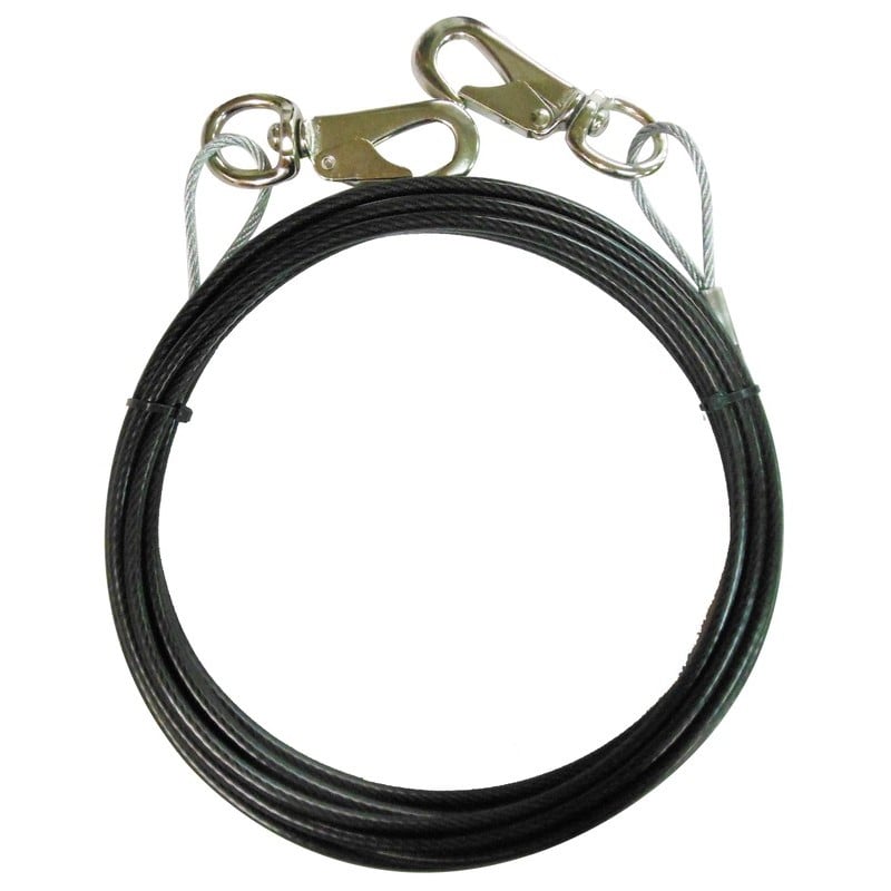 三共コーポレーション 4352219 ワイヤーロープ両端スナップ加工 径3.2mm×5m #360637 1個（ご注文単位1個）【直送品】