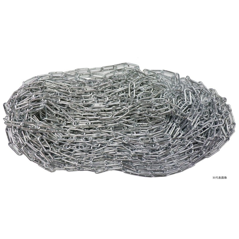 三共コーポレーション 4353021 スチールチェーン チェーン径:5.0mm×30m TCT-5030 1個（ご注文単位1個）【直送品】