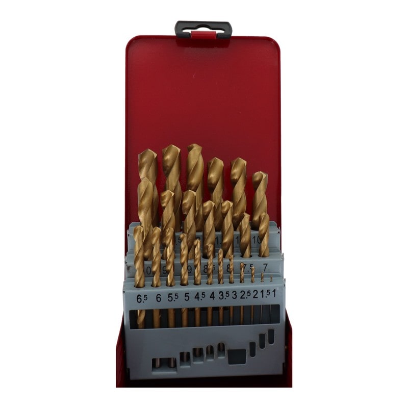 三共コーポレーション 4348608 25pcs.チタンコーティング鉄工ドリル刃セット TTS-25 1個（ご注文単位1個）【直送品】