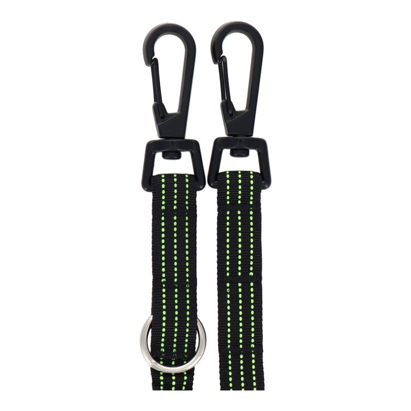 三共コーポレーション 4353387 布製安全コード BKフック 使用荷重3kg YW DT-ST-16BKY 1個（ご注文単位1個）【直送品】