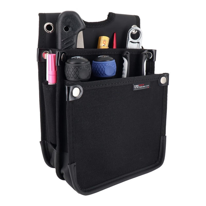 三共コーポレーション 4348786 帆布電工袋 ブラック DTH-01-BK 1個（ご注文単位1個）【直送品】