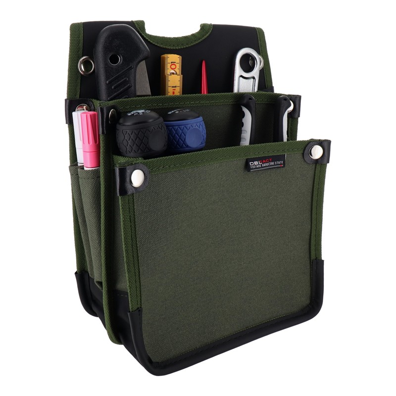 三共コーポレーション 4348787 帆布電工袋 カーキ DTH-01-KH 1個（ご注文単位1個）【直送品】