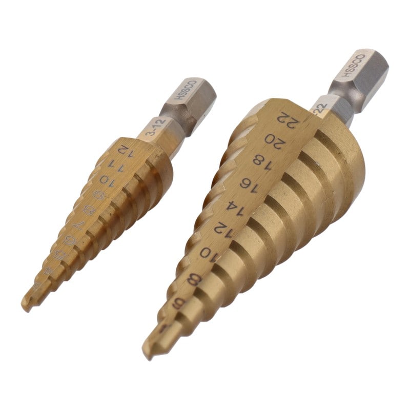 三共コーポレーション 4341717 2本組ステップドリル10段3-12mm4-22mm #350267 1個(ご注文単位1個)【直送品】