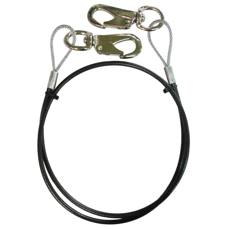 三共コーポレーション 4352215 ワイヤーロープ 両端スナップ加工径3.2mm×1m #360633 1個（ご注文単位1個）【直送品】