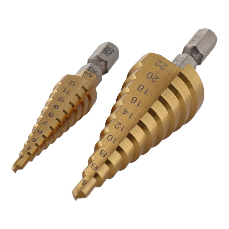三共コーポレーション 4341716 2本組ステップドリル10段3-12mm4-22mm #350266 1個(ご注文単位1個)【直送品】