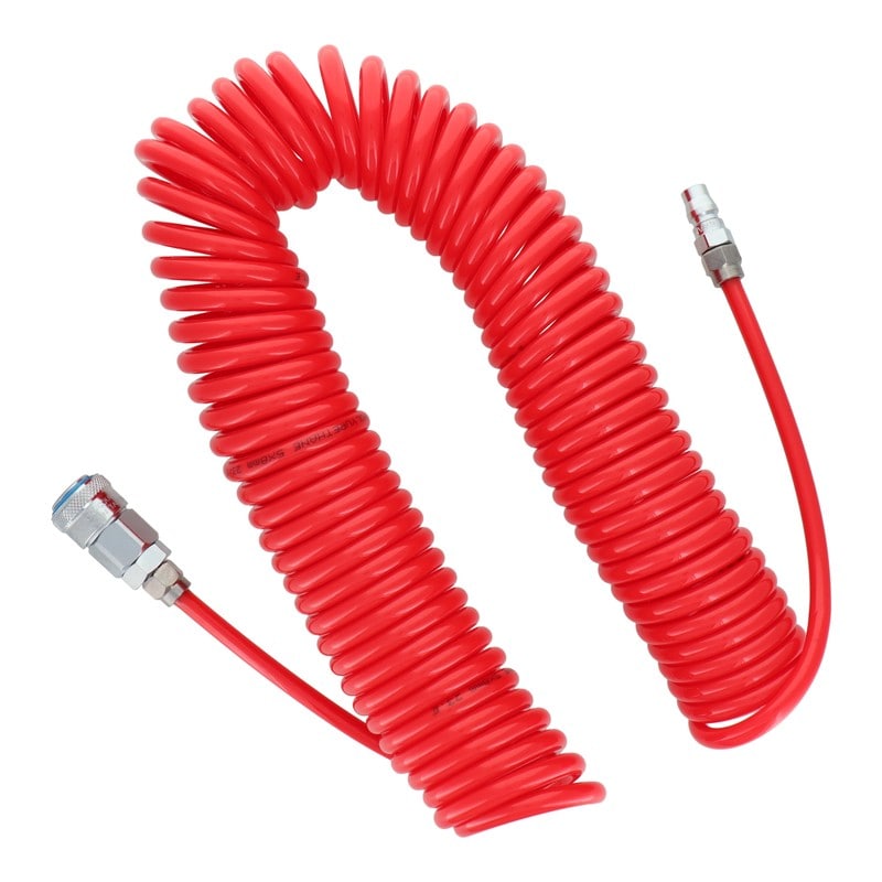 三共コーポレーション 510340 ワンタッチソケット付スパイラルエアーホース 10m #820479 1個（ご注文単位1個）【直送品】