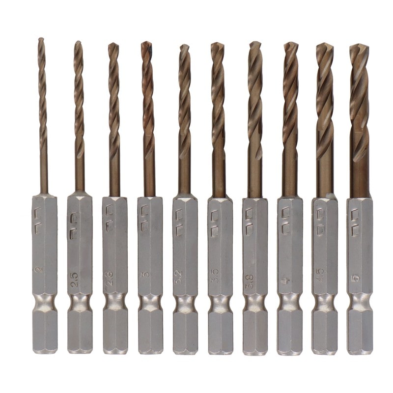 三共コーポレーション 434090 10本組コバルトHSS鋼ドリル刃セット #819542 1個（ご注文単位1個）【直送品】