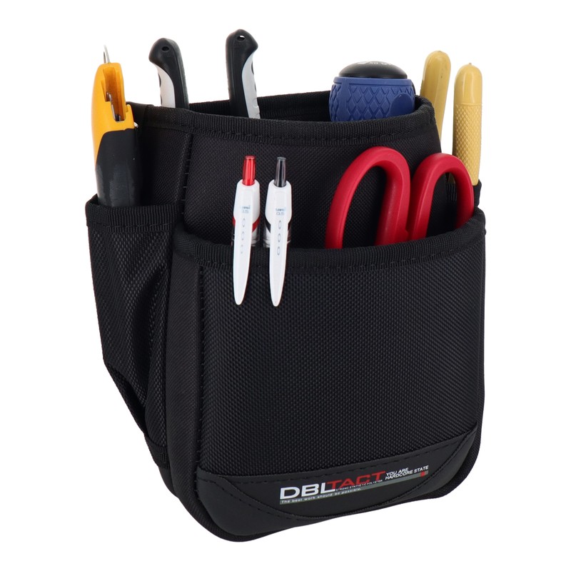 三共コーポレーション 4340040 2段腰袋 ブラック #581807 1個(ご注文単位1個)【直送品】