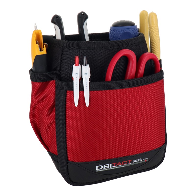 三共コーポレーション 4342219 2段腰袋 レッド #581815 1個(ご注文単位1個)【直送品】