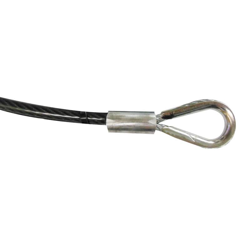 三共コーポレーション 4352205 ワイヤーロープ 両端シンブル加工径2.4mm×3m #360623 1個(ご注文単位1個)【直送品】