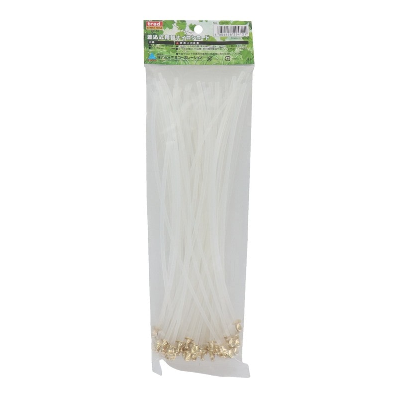 三共コーポレーション 4344474 カットナイロンコード 四角型2.4mm 50本入 #316022 1個(ご注文単位1個)【直送品】